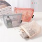 데일리 파스텔 메쉬 파우치 휴대용 미니 화장품 필통 파우치 Y2641