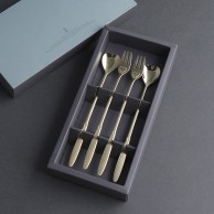 엔젤하트 골드 롱티스푼롱포크 4P