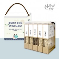 산들논밭 국산보리5종세트+박스컬러인쇄