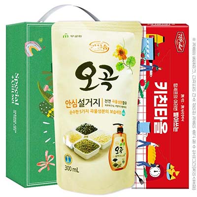 오곡안심설거지 빨아쓰는키친타올 2종세트