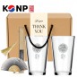 한국전통 K컬쳐 곤룡포 샤이닝 글라스컵 480ml 실크부채 기프팅