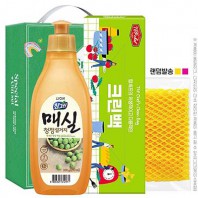 참그린 매실300용기 크린맥 망사수세미 3종세트