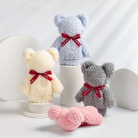 25157 곰수건 선물 곰돌이 타올 기념품 답례품 (30X30) 가방포함