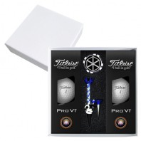 타이틀리스트 PRO V1 6구 볼마커칩 자석티 고급 싸바리케이스