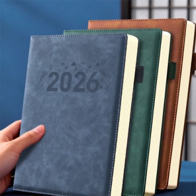 로페리아 2026 A4 PU가죽 두꺼운 노트(0216999)