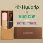 협립3단60 카라비너10K 거꾸로 300T고밀도 완전자동 우산 +로하스 머그컵+협립40수호텔코마180타월-세트