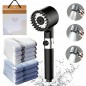 지압 마사지 샤워기+송월타올 세트