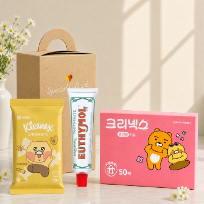 브생건93호 3종세트(유시몰 치약40g+카카오물티슈+카카오휴대용티슈)