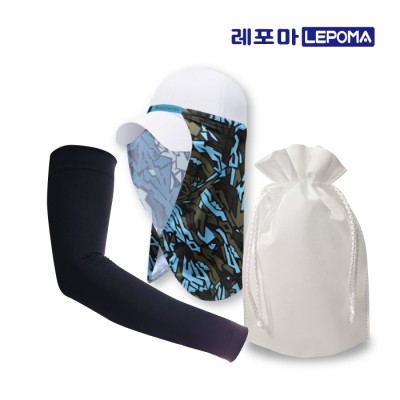 [레포마]  스노우쿨토시 + 햇빛가리개 복주머니 세트