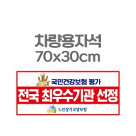 차량용자석 광고 홍보 자석스티커 70x30