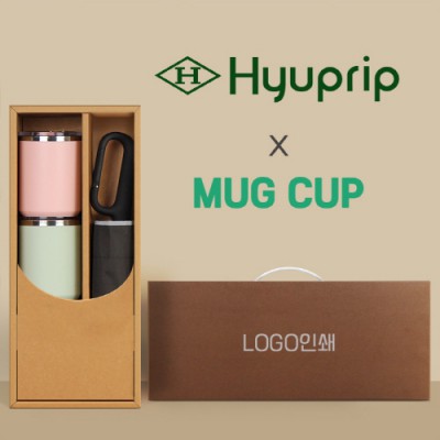 협립3단60 카라비너10K 거꾸로 300T고밀도 완전자동 우산 +로하스 머그컵2P-세트