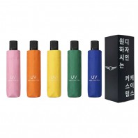 [굿즈 골드넬]UV차단 암막 3단 수동 거꾸로 양우산