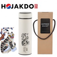 한국전통 K컬쳐 까치와호랑이 호작도 데일리 텀블러 500ml 선물세트