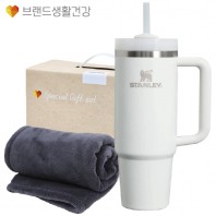 브생건 방한세트 66호(스탠리 퀜처 텀블러 887ml+따뜻한 소프트 담요)