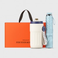 벨솔라 파스텔블룸 3단 초경량 미니 우양산 암막 양우산 선물세트+LED디지털 온도계 스트랩 스텐텀블러 460ml