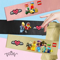 [푸키] 3단  사랑이  엔젤 시그니처 슬림 솔리드 암막 우양산