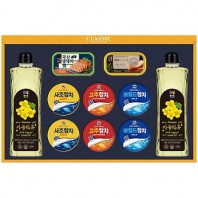 프리미엄 햄복합 D호 사조참치 목우촌햄 카놀라유 종합선물세트