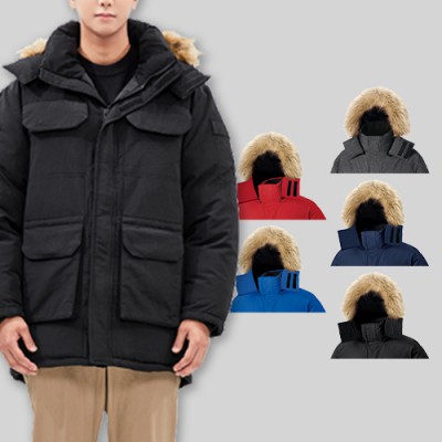 남성 여성 탈부착 후드 하프 패딩 방한 점퍼 (M-4XL)