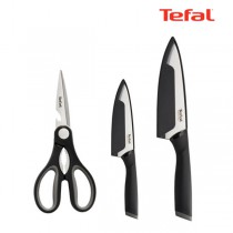 테팔 콜렉션 칼가위 3종 세트(식도 15cm + 과도 9cm + 주방가위)