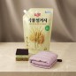 애경 대용량 곡물설거지 주방세제 1,200ml 주방타올 수세미 3종세트