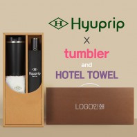 협립 3단 10K 고밀도 슈퍼 완전자동우산 +스마트온도계 카페텀블러+협립호텔코마170타월-세트