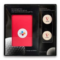 에폭시볼마커자석클립2set+골프파우치