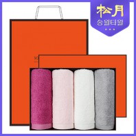 [송월타올] 송월 솔리드뱀부얀 210g 4P 타올세트