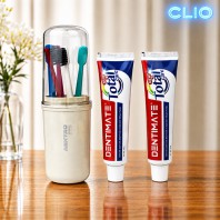 휴대용 양치컵 덴티메니트 치약 2개 AR 초극세모  칫솔 5개