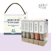 산들논밭 혼합잡곡5종세트+박스컬러인쇄