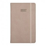 2027 AP17 양장 다이어리 40절 - 샌드브라운