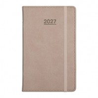 2027 AP17 양장 다이어리 40절 - 샌드브라운