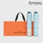 BOR 023 테스지 초경량 암막 3단 우양산 커플세트 (로맨틱투톤+파스텔블룸)