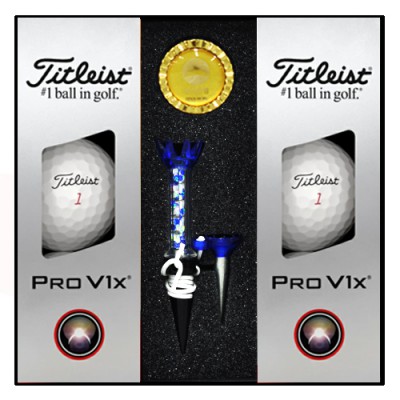 타이틀리스트 PRO V1x 6구 순금 볼마커 자석티세트