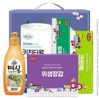 참그린매실300용기 키친타올 롤백 크린백 정사각위생장갑 5종