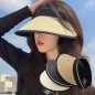 UV차단 데일리 라탄 썬캡 모자