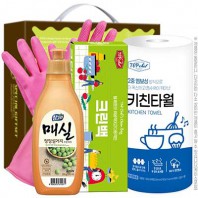 고무장갑32cm 참그린매실300용기 크린백 키친타올 4종 중