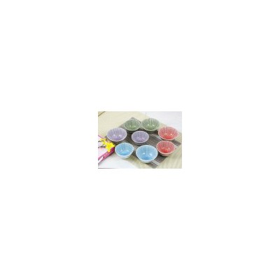 파스텔 빗살 공기&대접 8P
