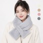 겨울 니트 퍼 목도리 남녀공용 미니 머플러 방한 단체선물 판촉 사은품