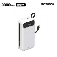 엑티몬 LCD PD20W 듀얼 일체형 보조배터리 30000mAh