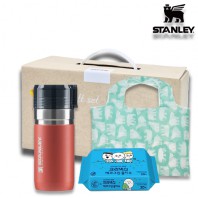 스탠리 친환경 3종세트 10호(고진공 보틀473ml+대형장바구니+에코그린물티슈)