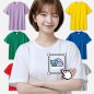 고급 17수 라운드 커스텀 반팔티 프린트스타