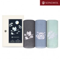송월타올 달보드레 전통 자개(130g) 자수 2P세트