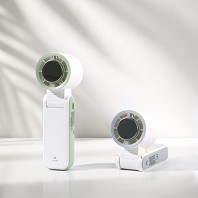 에디토 초강력 에어컨 접이식 목에거는 냉각 휴대용 손 선풍기
