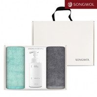 송월 핸드워시 기프트세트 37-1 (솔리드 뱀부무지 250g 2P + 생활공작소500ml 1P)