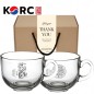 한국전통 K컬쳐 요거트볼 시리얼볼 그릭 디저트 머그컵 470ml 2P 선물세트