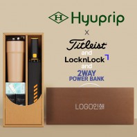 협립 3단60 슈퍼TEN(10K) 컨테이너 완전자동우산 +배터리+락앤락 메트로카페+타이틀리스트 골프공 6구-세트