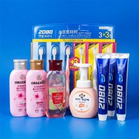 2080 소프트터치 3+3 칫솔 치약 LG치약 아이깨끗해 욕실용품 13종 세트
