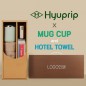 협립 이지롤 거꾸로 완전자동 우산 +협립40수호텔코마180타월+로하스머그컵-세트
