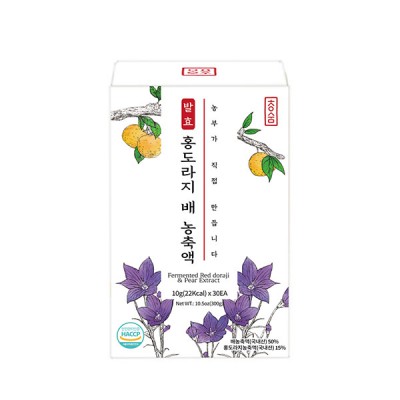 청숨 유산균 발효 홍도라지 배 농축액 10g x 30포