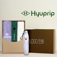 협립호텔코마170타월+협립3단 50카본6K초경량고밀도암막수동우양산+협립 무지에코백 세트